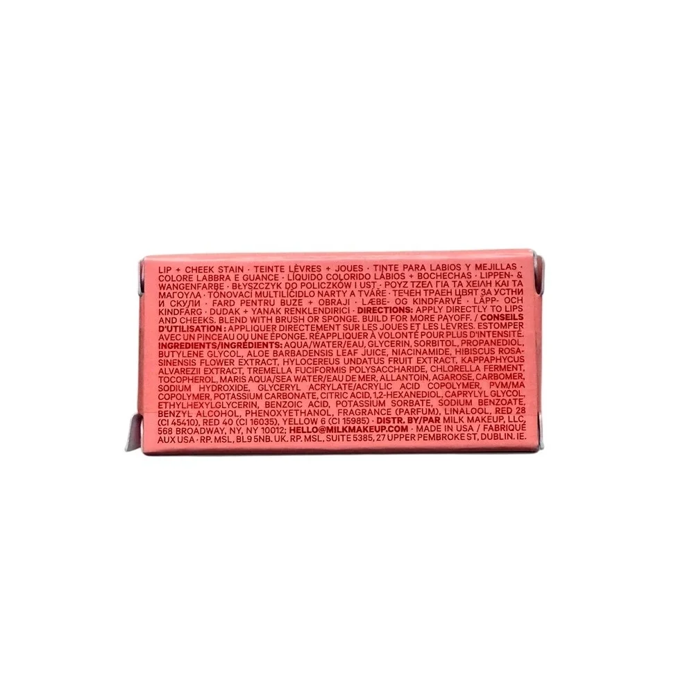 Milk‎ Makeup Cooling Water Jelly Tint Jelly Blush + Lip Stain - Spritz Coral NWB